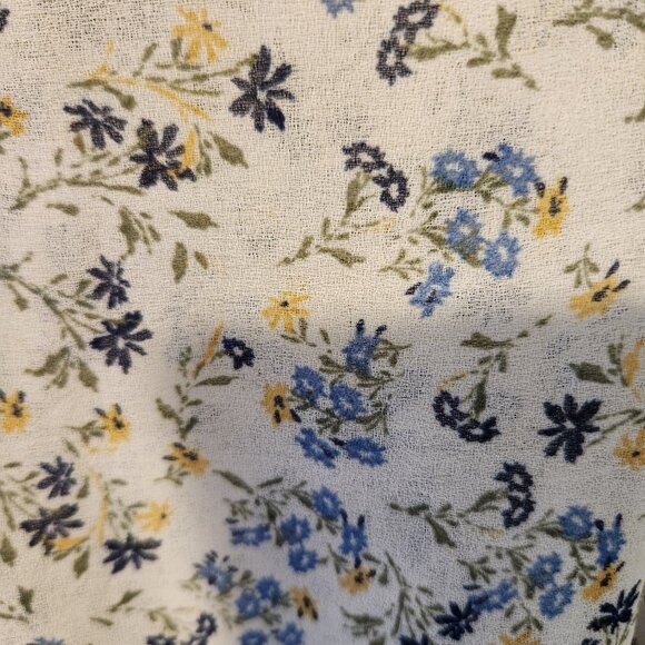 MAX STUDIO Women's Floral Print Blouse ruffle details on back & sleeve Medium - Picture 5 of 9